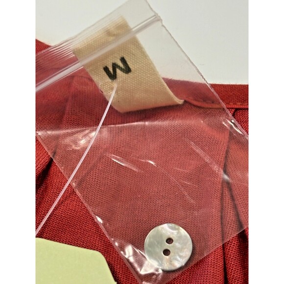 Anthropologie Apparel Tiny Embroidered Floral Tunic Rust Orange Size Medium NWT - Picture 7 of 16